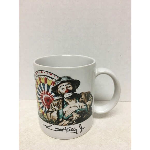 VINTAGE EMMETT KELLY JR  COLLECTION SET OF 2 CLOWN SIGNED FLAMBRO JAPAN MUGS - Picture 5 of 6
